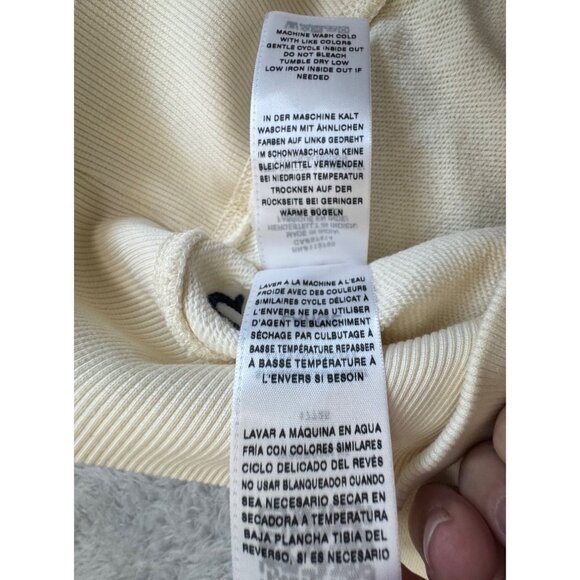 True Religion Womens L Cream Sweatshirt Casual Long Sleeve Soft Cozy Comfy Y2K - Picture 9 of 16